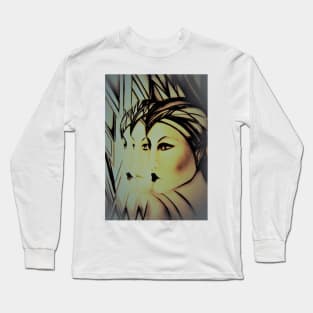 ART DECO FLAPPER TRIO Jacqueline Mcculloch Long Sleeve T-Shirt